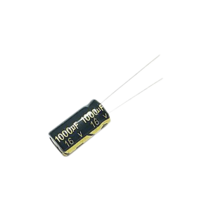 Capacitor electrolítico de aluminio, radial de 1000 µfd, 16, 1000M0016V, SYSCOM, Refacciones de Radiocomunicación