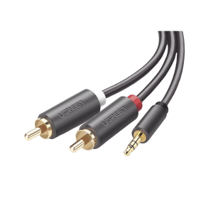 Cable adaptador de 3.5mm macho a 2 rca macho / 3 metros /, 10512, UGREEN, Cables y Conectores de Videovigilancia