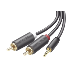 Cable adaptador de 3.5mm macho a 2 rca macho / 5 metros /, 10513, UGREEN, Cables y Conectores de Videovigilancia