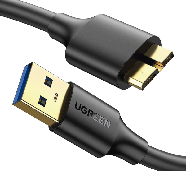 Cable adaptador usb-a 3.0 a micro usb 3.0 / 0.5 metros /, 10840, UGREEN, Accesorios Generales de Videovigilancia