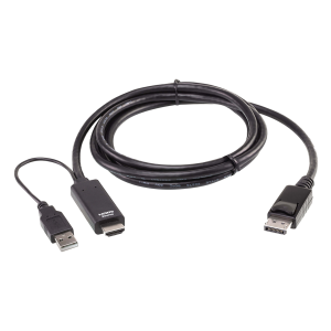 Cable hdmi a displayport true 4k de 1,8 m, modelo 2L7D02HDP, 2L7D02HDP, ATEN, ProAV de Audio y Video