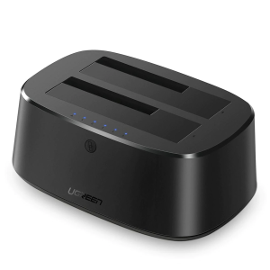 Base usb 3.0 para disco duro de doble bahía