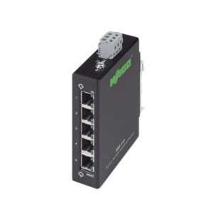 Industrial eco switch 5 puertos 100 base-t negro, modelo, 852-111, WAGO, Controladores de Robots e Industrial