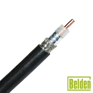 Retazo de 5 metros de cable coaxial tipo rg-8/u, conductor, 9913*5MTS, BELDEN, Cables de Radiocomunicación