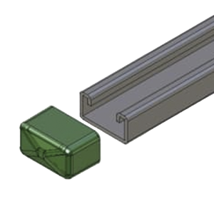Remate cuadrado para unicanal 4x2., modelo ANC-HS01, ANC-HS01, ANCLO, Canalización de Cableado Estructurado