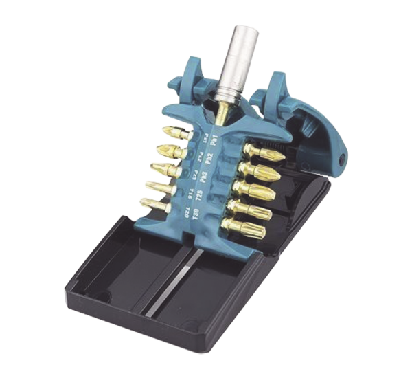 Juego de 10 puntas de torsión con adaptador impact gold [10, B-28597, MAKITA, Herramientas de Control  de Acceso
