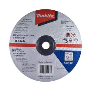 Disco de corte para metal de 9", modelo B-44242, B-44242, MAKITA, Herramientas de Control  de Acceso