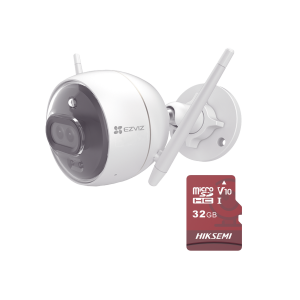 Kit de camara wifi y memoria micro sd / incluye 1 pieza c3x, C3X/KM, EZVIZ, Kits- Sistemas Completos de Videovigilancia