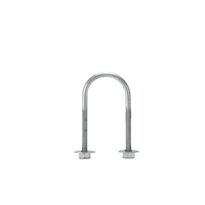Abrazadera tipo u de 1", con acabado electro zinc, no, CH-ABR-U-25, CHAROFIL, Charola de Cableado Estructurado
