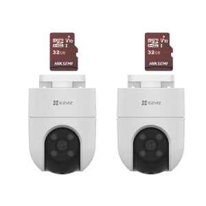 Kit de camaras wifi, incluye 2 piezas cs-h8c y 2 piezas, CS-H8C/KM2, EZVIZ, Kits- Sistemas Completos de Videovigilancia