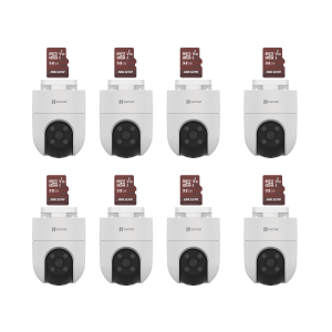 Kit de camaras wifi, incluye 8 piezas cs-h8c y 8 piezas, CS-H8C/KM8, EZVIZ, Kits- Sistemas Completos de Videovigilancia