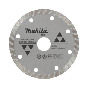 Disco de diamante de 4 1/2", modelo D-44301, D-44301, MAKITA, Herramientas de Control  de Acceso
