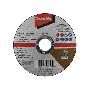 Disco 4 - 1/2"/ inox y acero, modelo D71685, D71685, MAKITA, Herramientas de Control  de Acceso