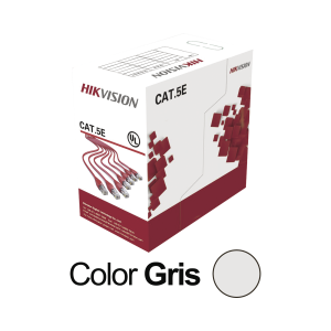 Bobina de cable utp 305 metros / cat5e (24 awg) / color, DS-1LN5E-S, HIKVISION, Cables y Conectores de Videovigilancia