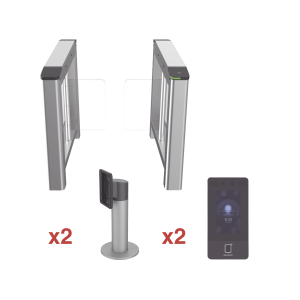 Kit de torniquete con terminales faciales incluidas /, DS-K3B220-KIT, HIKVISION, Torniquetes y Puertas de Cortesía de Control de Acceso