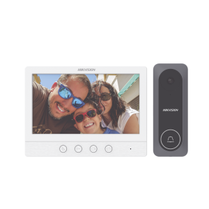 Kit de videoportero turbohd con pantalla lcd a color de 7", DS-KIS212, HIKVISION, Videoporteros e Interfonos de Videovigilancia