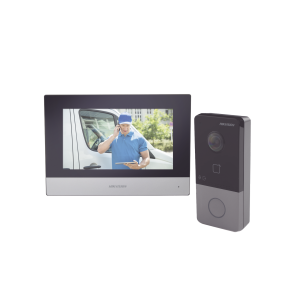 Kit de videoportero ip poe estandar con llamada a app de, DS-KIS603-P, HIKVISION, Videoporteros e Interfonos de Videovigilancia