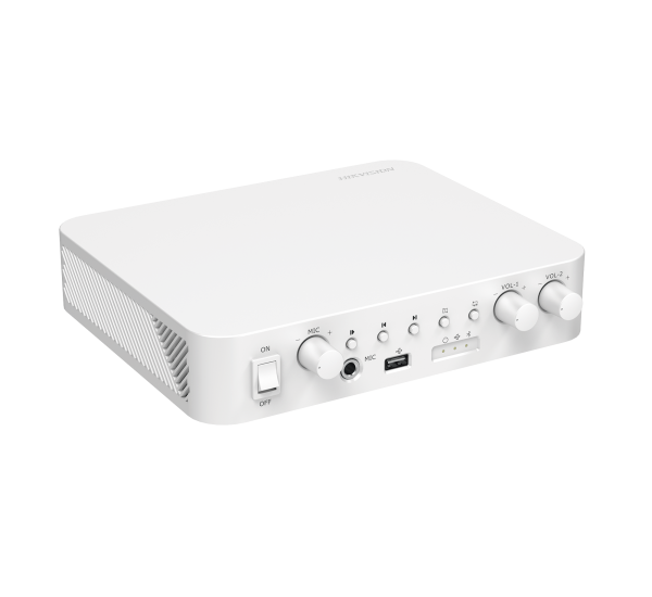 Amplificador una zona / 2 canales / 30 w por canal /, DS-QAE0A60G1-VB, HIKVISION, Audio residencial/Comercial de Audio y Video