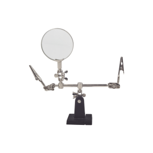 Soporte con lupa y dos brazos con clip. ideal para trabajos, EP390, EPCOM POWERLINE, Herramientas de Control  de Acceso