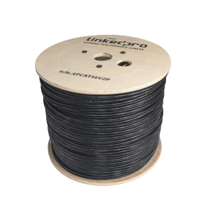 Bobina de cable siamés cat5e cca + 2 cables gruesos (16, EP-CAT-5E-V2P, LINKEDPRO BY EPCOM, Cables y Conectores de Videovigilancia