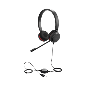 Jabra evolve 30 duo con conexión usb / 3.5mm, micrófono con, EVOLVE-30-DUO-UC, JABRA, VoIP - Telefonía IP - Videoconferencia de Redes e IT
