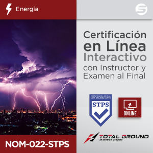 Certificación virtual nom-022-stps total ground (válida, EXPERT-TG-NOM022, TOTAL GROUND, Calidad de la Energía de Energía / Herramientas