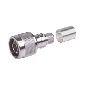 Conector n macho plegable con pin cautivo para cables tipo, EZ-400-NMK-X, Times Microwave, Conectores de Radiocomunicación