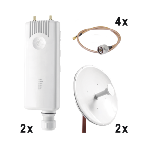 Enlace completo punto a punto para servicios tripleplay,, FORCE300-KIT34, CAMBIUM NETWORKS, Enlaces PtP y PtMP de Redes e IT