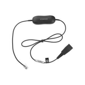 Jabra gn1200 cable con conexión qd y rj-9 (88001-99),, GN-1200-S, JABRA, VoIP - Telefonía IP - Videoconferencia de Redes e IT