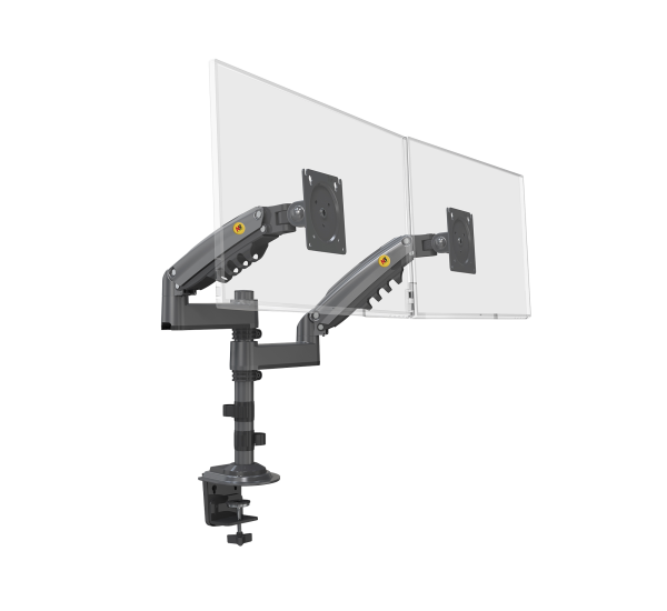 H180GNB-h Montaje de escritorio articulado para 2 monitores de 17 a, H180GNB, EPCOM, Monitores Pantallas y Mobiliario de Videovigilancia