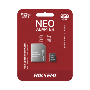 Memoria microsd con adaptador ideal para celular o tablet /, HS-TF-C1/256G/NEO/A, HIKSEMI by HIKVISION, Almacenamiento de Redes e IT