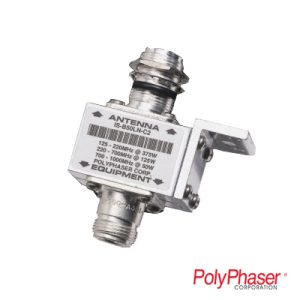 Protector rf coaxial para 10 - 1000 mhz de ceja frontal y, IS-B50LN-C2, POLYPHASER, Protección Contra Descarga de Radiocomunicación