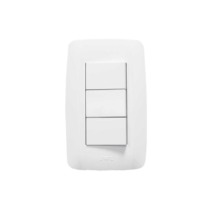 Apagador triple de 127 v ~60 hz 10 a / color blanco.,, JTL-B72-09, JWJ, Iluminación de Energía / Herramientas