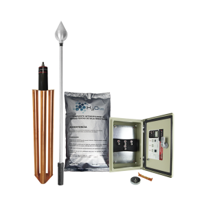 Kit de pararrayo con punta en acero inoxidable con diámetro, KDA-01, TOTAL GROUND, Calidad de la Energía de Energía / Herramientas