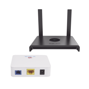 Kit 1 onu bridge v-sol, dual gpon/epon con router home, KIT1-VPON-WIFI, RUIJIE, Redes FTTH/PON de Redes e IT