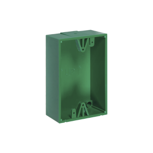 Caja trasera de montaje color verde para estaciones de, KIT-71100A-G, STI, Dispositivos Convencionales de Detección  de Fuego