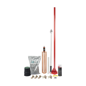 Kit pararrayo con accesorios para protección de diámetro de, KIT-MASTER-ALU-V2, TOTAL GROUND, Calidad de la Energía de Energía / Herramientas