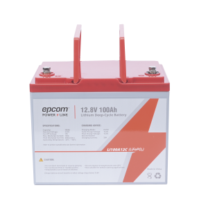 Batería de litio ciclo profundo, 12.8 vcc 100ah (lifepo4 de, LI100A12CV, EPCOM POWERLINE, Energía de Videovigilancia