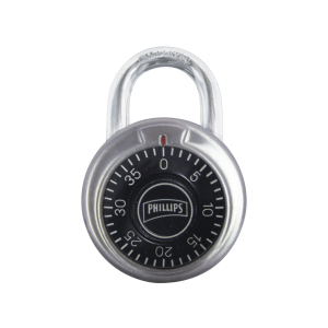 Candado de combinación / no requiere llave / color negro.,, MX2244, PHILLIPS-ASSA ABLOY, Cerraduras de Control de Acceso