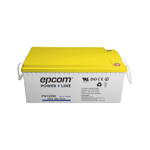 Batería de gel puro opzv / 12 v @ 200 ah / ciclo profundo /, PG12200, EPCOM POWERLINE, Energía de Videovigilancia