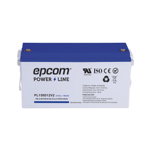 Batería 12 vcc / 150 ah / ul / tecnología agm-vrla / ciclo, PL150D12V2, EPCOM POWERLINE, Baterías y Cargadores de Energía / Herramientas
