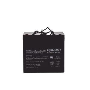 Batería 12 vcc / 55 ah / ul / agm-vrla / retardante a la, PL-5512-FR, EPCOM POWERLINE, Energía de Videovigilancia
