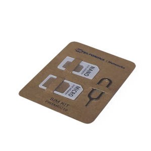 Kit de adaptador sim, modelo PR5MEC19, PR5MEC19, TELTONIKA, Antenas de Redes e IT