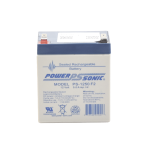 Batería 12v, 5ah, para respaldo, tecnologías agm/vrla, 5, PS-1250-F2, POWER SONIC, Energía de Automatización e Intrusión