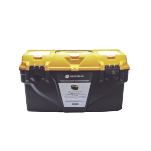 Caja porta herramientas 17", 44x26x23 cm bicolor con, PST-H070-01, PRECISION, Ferreteria de Energía / Herramientas