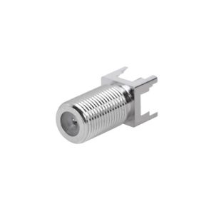 Conector f hembra para pcb de montaje vertical, níquel/, RFF-1450-03, RF INDUSTRIES,LTD, Conectores de Radiocomunicación