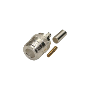 Conector n hembra, de anillo plegable para cables lmr-240,, RFN-1029-SX, RF INDUSTRIES,LTD, Conectores de Radiocomunicación