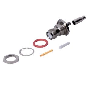 Conector tnc hembra de montaje en chasis tipo d plano y, RFT-1212-B, RF INDUSTRIES,LTD, Conectores de Radiocomunicación