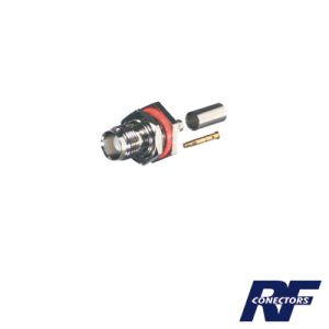Conector tnc hembra hermético, montaje trasero, d plano.,, RFT-1212, RF INDUSTRIES,LTD, Conectores de Radiocomunicación