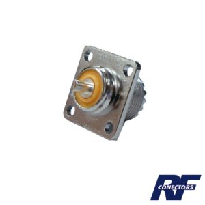 Conector uhf hembra (so-239), para montaje en chasis con 4, RFU-521, RF INDUSTRIES,LTD, Todos de Radiocomunicación